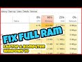 Cara MEMPERBAIKI RAM Penuh di Windows 10 | komputer laptop