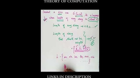Theory of Computation CONSTRUCT DFA FOR LANGUAGE L Alphabets {a b} String length atleast 2