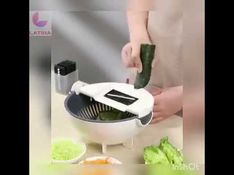 Kitcheniva 9 In 1 Multifunctional Rotate Vegetable Cutter Manual