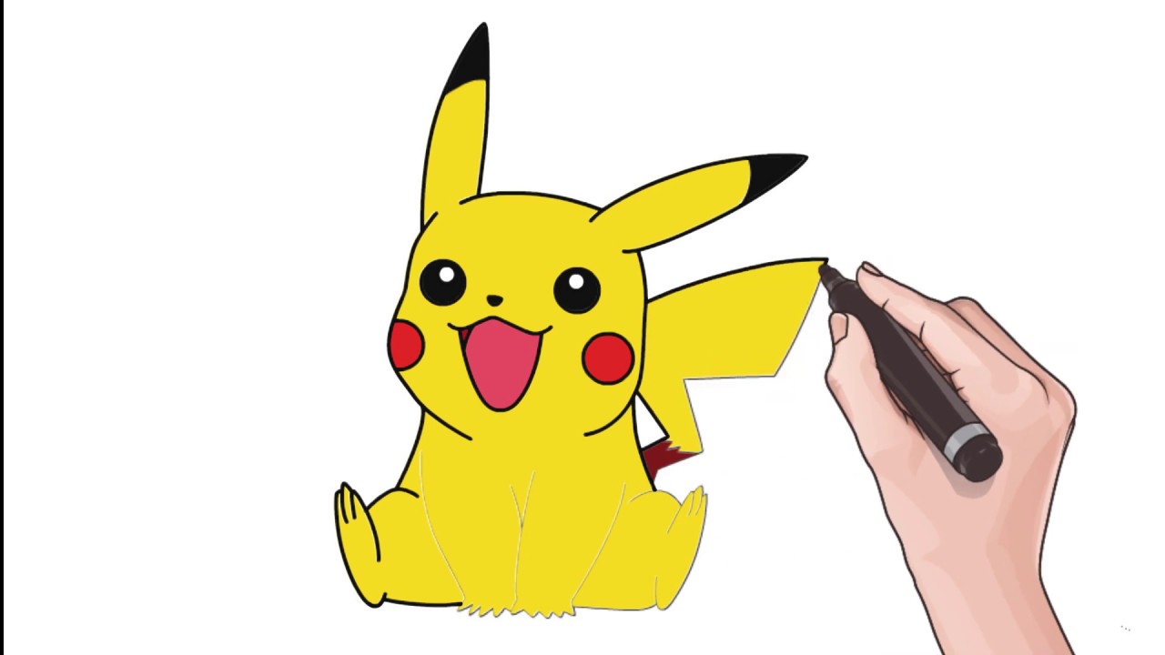 Menggambar Pikachu Lucu Dan Imut Gambar Dan Warnai Anak Anak