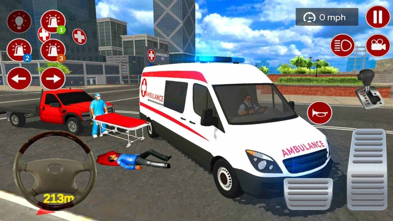 Car Ambulance Long American Rescue Emergency - Car Racing Simulator ...