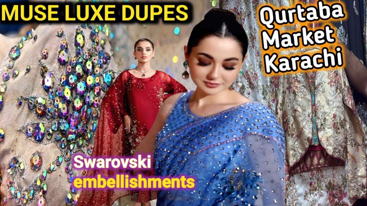 Muse luxe Dupes Spotted at Qurtaba market | Swarovski embellishment 💫✨ |Unique fabric