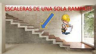 ESCALELAS DE UNA SOLA RAMPA TIPO ESCHER PROCESO DE CONSTRUCCION COMPLETO (CASA SAN MIGUEL)