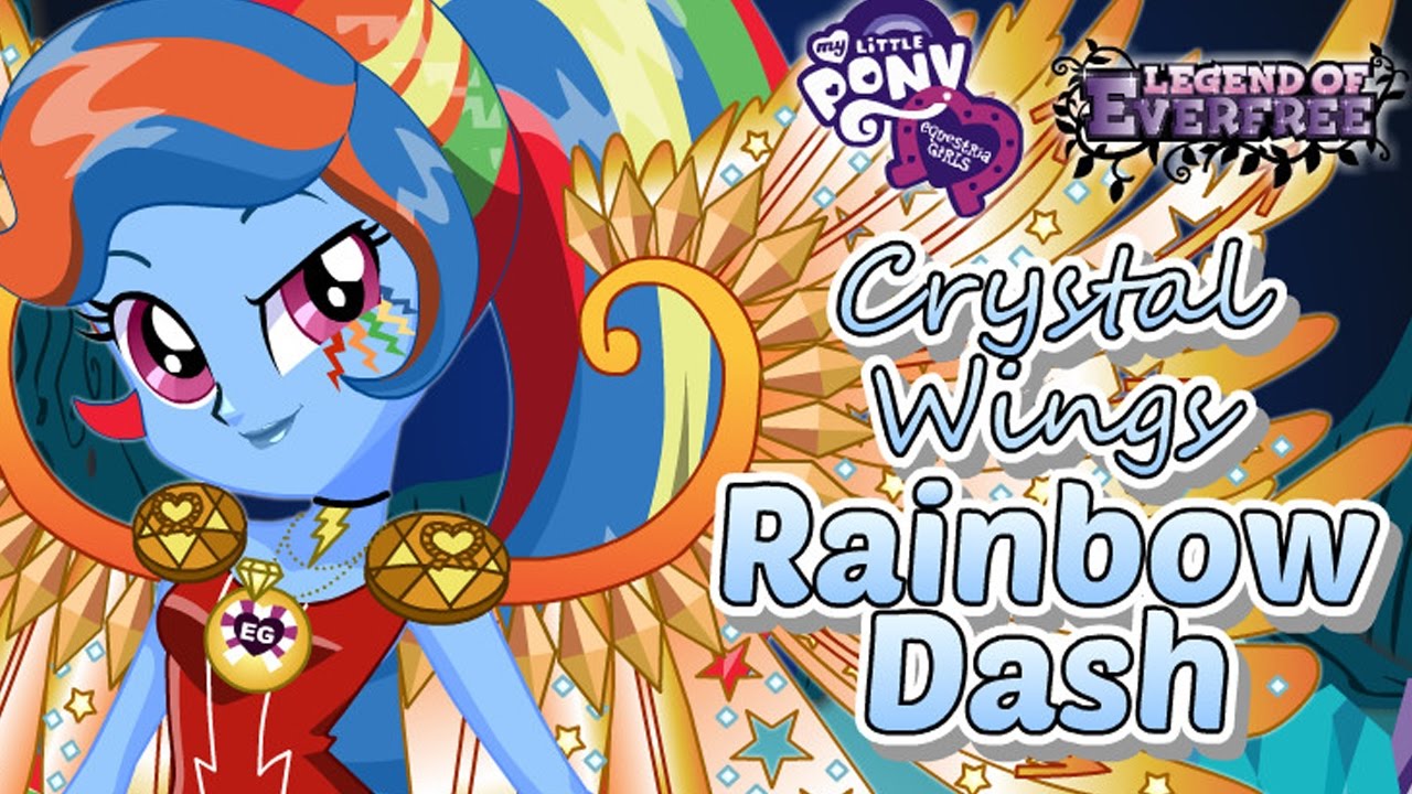 My Little Pony Equestria Girls Rainbow Dash Crystal Wings Youtube - roblox rainbow crystal wings