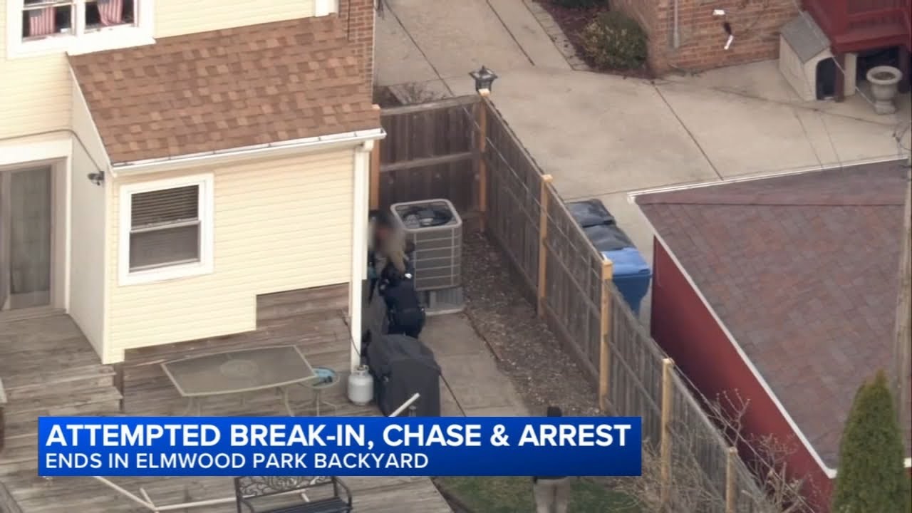 2 in custody after Elmwood Park attempted burglary, police chase - YouTube