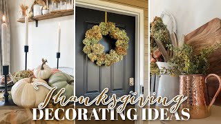 COZY DECORATE WITH ME 2023 \/\/ COZY COTTAGE DECOR FOR FALL \/\/ THANKSGIVING TABLESCAPE IDEAS 2023