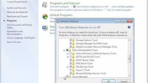 Using Remote Server Administration Tools with Windows 7