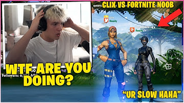 CLIX *FREAKS OUT* After Going Against The BIGGEST Fortnite NOOB In 1v1 Wager! (Fortnite Moments)