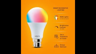 Wipro WiFi Enabled Smart LED Bulb B22 12.5-Watt | Unboxing 2021 screenshot 5