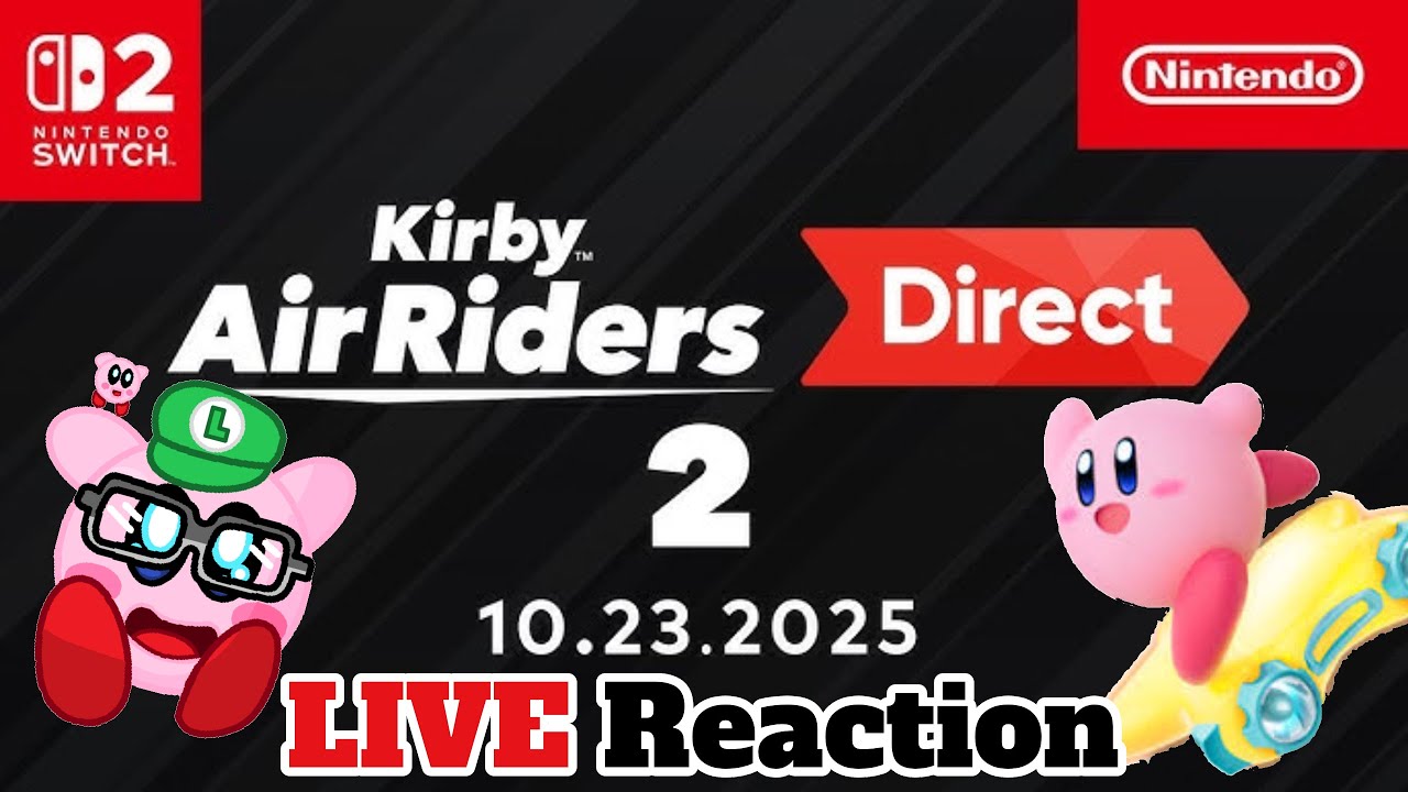 Kirby Air Riders Direct 2 LIVE🔴 Reaction 10.23.2025 - YouTube