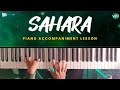 How to play Sahara on the Piano 🎹 | Tribal Rain | Piano Lesson