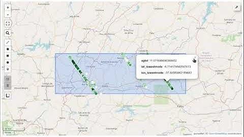 Visualizing GEDI L4A Footprint Level Aboveground Biomass Density