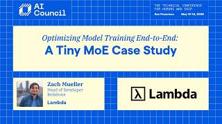 Optimizing Model Training End-to-End: A Tiny MoE Case Study