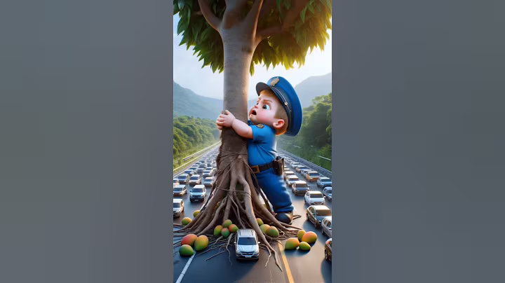 Cute Baby uprooted the Monkey tree🐒 #ai#monkey#cute#baby