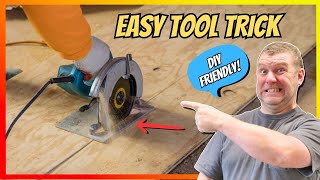 TOOL HACK: How To Cut Plywood At Home With Circular Saw