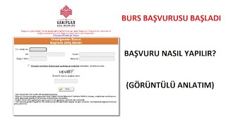 VGM BURS BAŞVURULARI BAŞLADI (İLKOKUL - ORTAOKUL - LİSE) BAŞVURU NASIL YAPILIR? (GÖRÜNTÜLÜ ANLATIM)