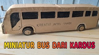 MEMBUAT MINIATUR BUS DARI KARDUS