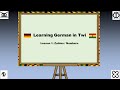 Learning German in twi.