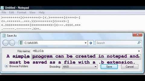 Brainf**k - A short intro to the programming language