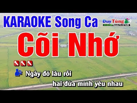 Karaoke || Cõi Nhớ - Song Ca || Nhạc Sống Duy Tùng