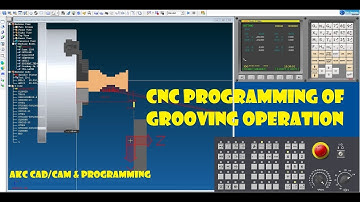 CNC GROOVING CYCLE! FANUC G75 GROOVING CYCLE! CNC PROGRAMMING! CNC LATHE! SWANSOFT CNC!