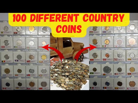 Video: Coins of different countries of the world