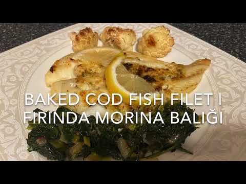 BAKED COD FISH FILET | FIRINDA MORİNA BALIĞI