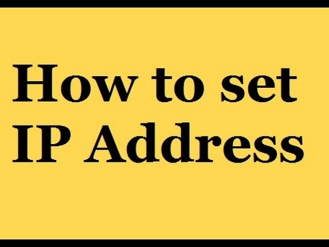 set ip address