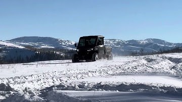 Who needs a snowmobile? Can-Am Defender Limited in the snow! ❄️