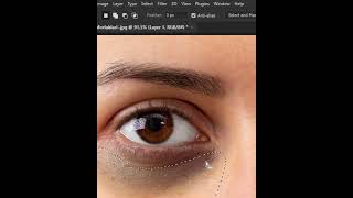 How to Removed Dark Circle #photoshoptutorial #shorts #photoshop screenshot 3