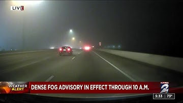Dense Fog Advisory in effect until 10 a.m. Thursday