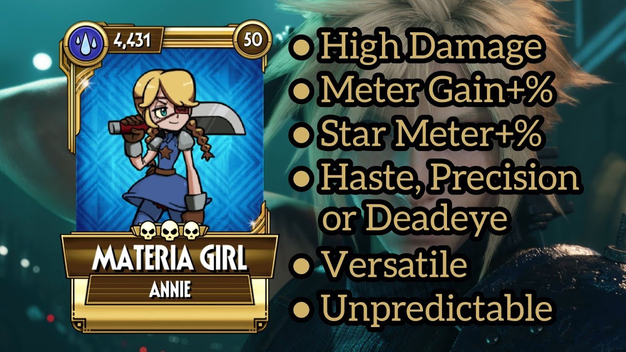 Finally Good: [BUFFED] Materia Girl (Annie) Showcase - Skullgirls Mobile 