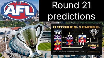 AFL Round 21 predictions 2023
