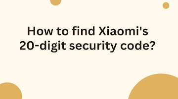 How to find Xiaomi