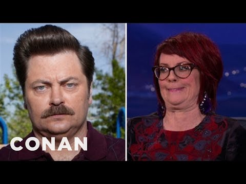 Megan Mullally Taught Nick Offerman How To Laugh