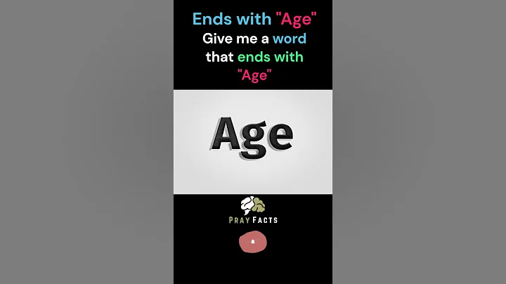 Wordplay Challenge #1: Uncover Words Ending with 'Age'! 🧩✨ #amazing #facts #viral #trending #shorts