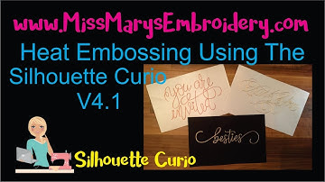 How to do Heat Embossing on the Silhouette Curio with Glue Pen