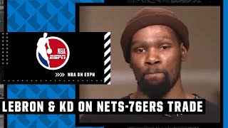 'Everybody got what they wanted' - Kevin Durant reacts to James Harden trade | NBA on ESPN