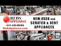 Reds appliance  used appliances  new scratch  dent up to 60 off refrigerator washer dryer stove