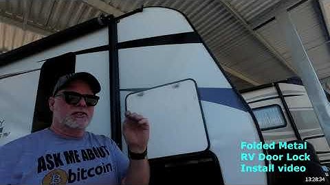 Folded Metal Install video for door locks on RV outside storage doors
