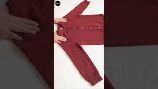 Fold Sweaters Like a Pro 🧥 Space-Saving Hack!