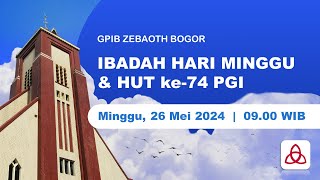 IBADAH BULAN OIKOUMENE & HUT ke-74 PGI | Minggu, 26 Mei 2024 - 09.00 WIB