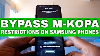 HOW TO BYPASS M-KOPA RESTRICTIONS ON SAMSUNG A01, A10 WORKING TRICK