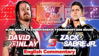 FULL MATCH! David Finlay vs Zack Sabre Jr.｜NJPW WORLD TV Championship Tournament 2nd Round