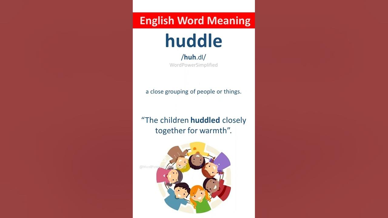 english-meaning-of-huddle-word-of-the-day-shorts-vocabulary