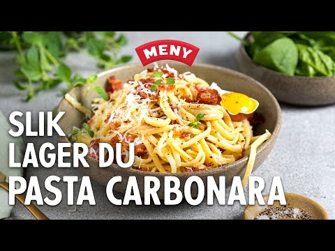 Slik lager du pasta carbonara