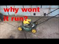 mower that wont start, common problems to check.