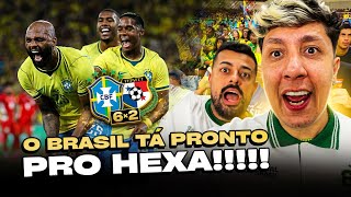 O BRASIL TA PRONTO PRO HEXA!!! 1º GOL DO RAYAN!! PAQUETA E DANILO JOGARAM MUITO!!!