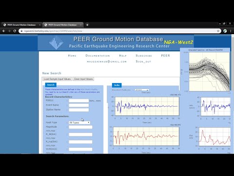 CSI ETABS - 20 - Download Earthquake records from PEER Ground Motion Database (ngawest2 berkeley)