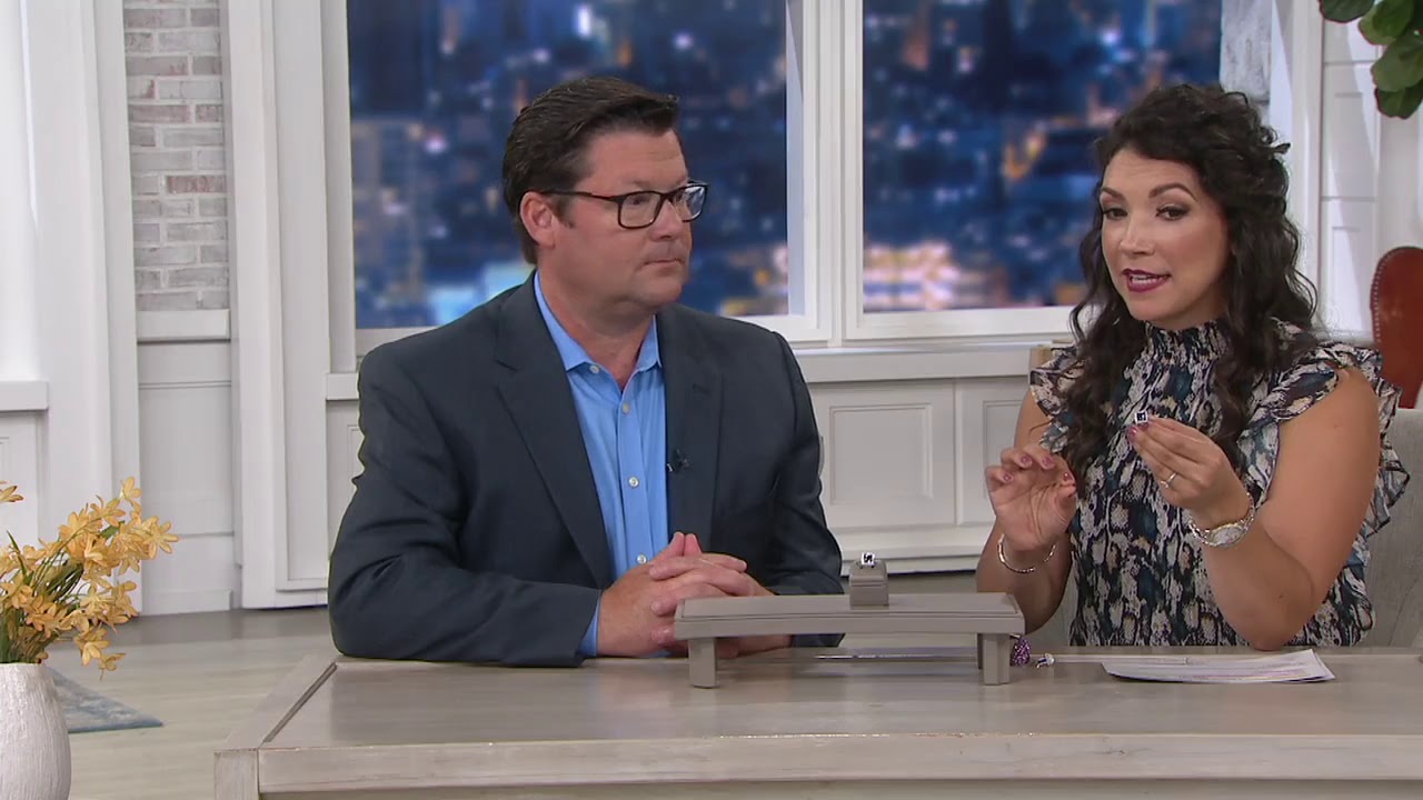 Blue Sapphire & Diamond Ring, 1.25 cttw, 14K Gold on QVC